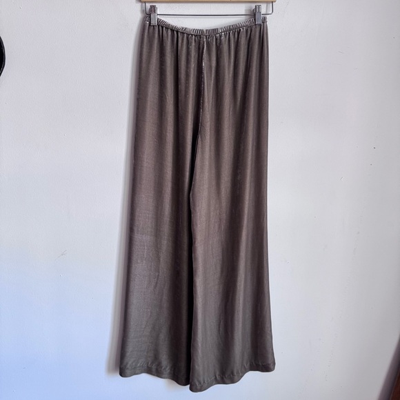 La Ligne Velvet Wide-leg Pants In Mushroom S - Picture 3 of 10